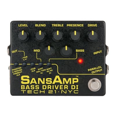 Tech 21 SansAmp Bass Driver DI V2 Pre-Amp & DI for Bass Guitar 