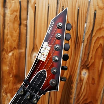 ESP USA M-II NTB FR - 3-Tone Sunburst Koa 6-String Electric Guitar w/ Black Tolex Case (2023) image 3