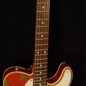 Fender '60 Telecaster Custom Super Heavy Relic Orange Sparkle image 4