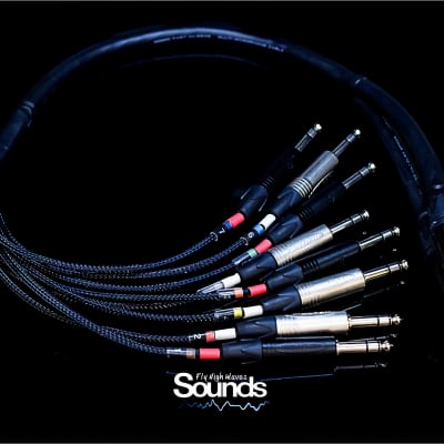 Waves Sounds TRS In 8 CH - XLR Out Summing Cable 2019 Black & Silver image 3