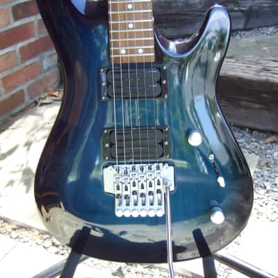 Mr. Potato Superstrat Mid 1990's See Thru Blue Hand Crafted In South Korea image 4