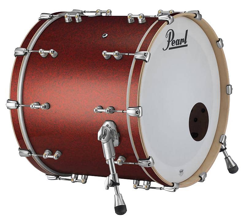 Pearl Music City Custom Reference Pure 26"x14" Bass Drum w/o BB3 Mount RED GLASS RFP2614BX/C407 image 1