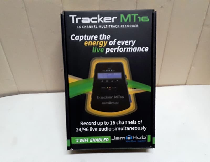 JamHub Tracker MT16 Multi-Track Audio Recorder 16 Channel w/Power Supply Digital Compact Field Micro Live Band Recording Jam Hub image 1