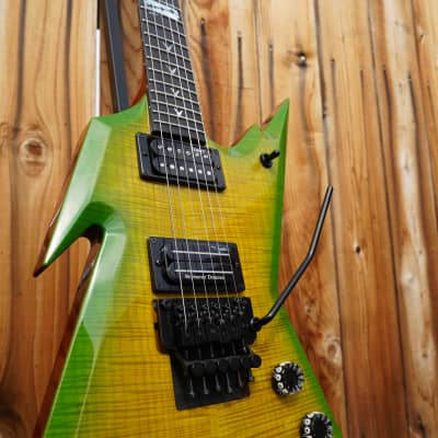 Dean USA  Dime Razorback - Slime Green 6-String Electric Guitar w/  Hardshell Case (2023) image 7