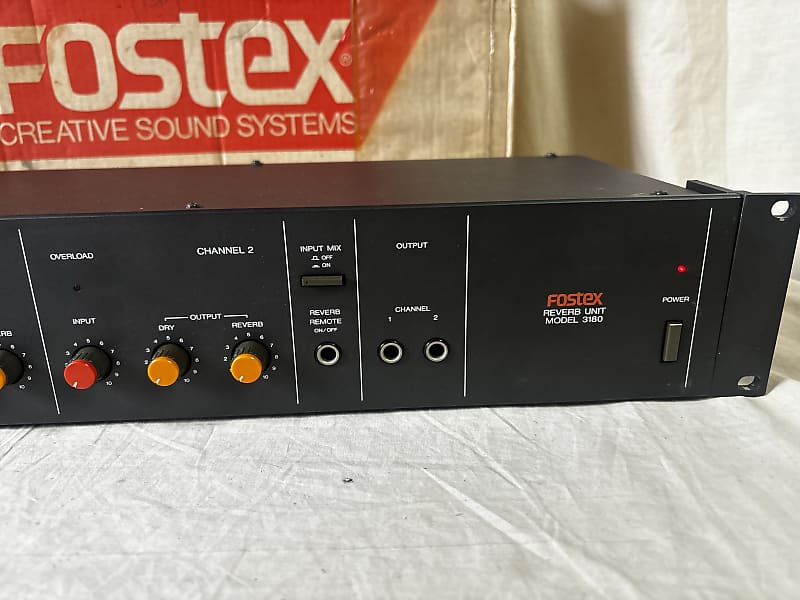 Fostex MODEL 3180 Analog Stereo Spring Reverb Rackmount Unit