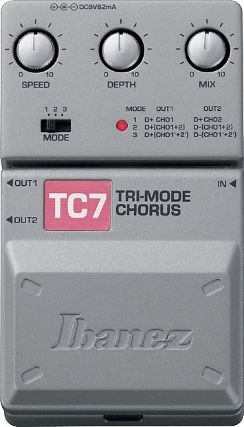 Ibanez TC7 Tri Mode Chorus Silver