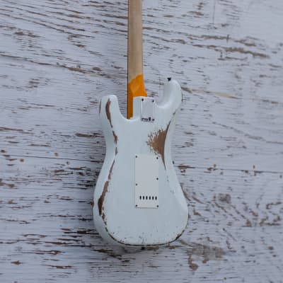 Fender Custom Shop 1963 Stratocaster  2022 Aged Olympic White - Heavy Relic image 22