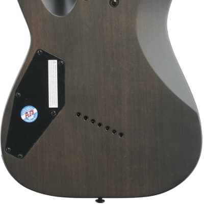 ESP LTD M-1007 Multi-Scale Electric Guitar, 7-String, See-Thru Black Satin image 7