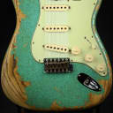 Fender Custom Shop Limited Edition 1963 Stratocaster Super Heavy Relic - SFA Seafoam Green Sparkle
