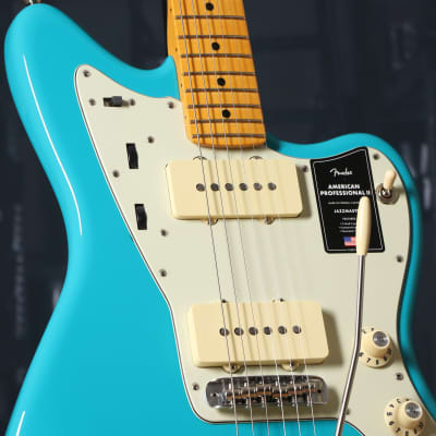 Fender American Professional II Jazzmaster Maple Fingerboard Electric Guitar Miami Blue (serial- 1196) image 5