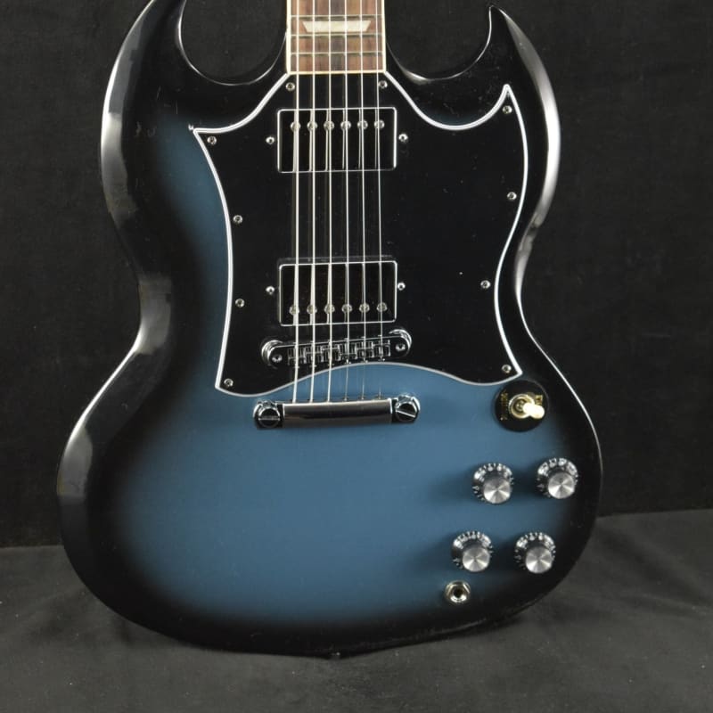 Photos - Guitar Gibson Modern SG Standard Pelham Blue Burst Pelham Blue Burst Pelham Blue 