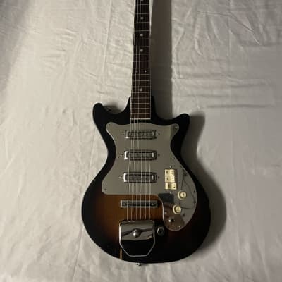 Kingston Hound Dog Taylor 3 Pickup Electric Guitar MIJ Japan 1960s - Sunburst image 1