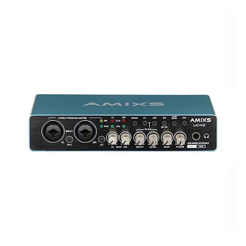 AMIXS UC42 Audio Interface for Audio & Video Reverb