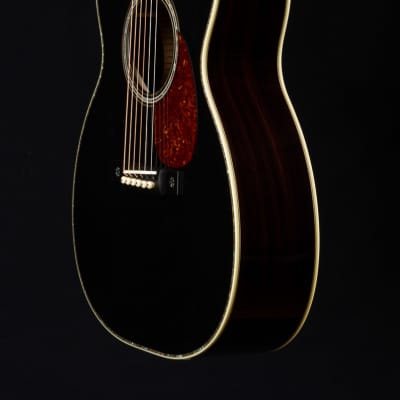Bourgeois OM-42 Black Top Adirondack Spruce and Indian Rosewood NEW image 14
