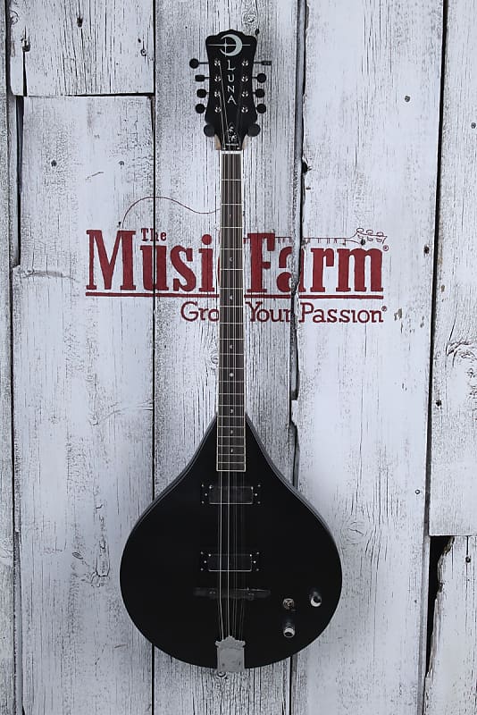 Luna MoonBird Solid Body Electric Bouzouki 8 String 4 Course Reverb