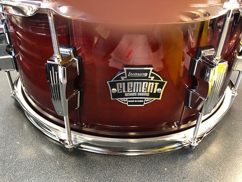 Ludwig Element lacquer snare drum 2019 tobacco burst