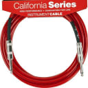 Fender California Series 15' Instrument Cable, Candy Apple Red