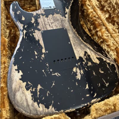 Fender Custom Shop Limited Edition Poblano Stratocaster Super Heavy Relic- Aged Black image 22
