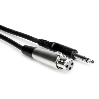Hosa STX-120F Balanced Interconnect, XLR3F to 1/4 in TRS, 20 ft image 1