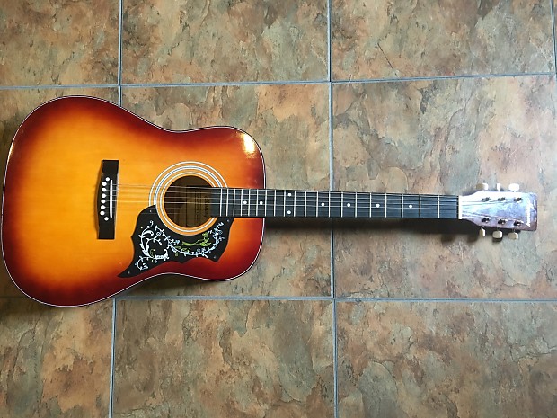 Harmony acoustic guitar model 01010 new arrivals