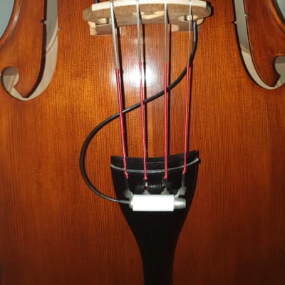 Emanuel Wilfer Full 42 Inch 1995 Double Bass with Fischer Pickup Play and Rest stands with Hardcase image 4