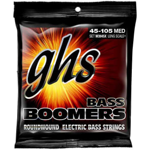 GHS Bass Boomers Roundwound Electric Bass Strings Long Scale Plus M3045X 45-105