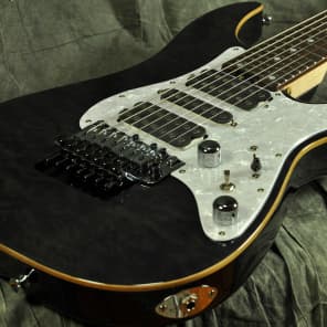 Schecter SD-7-24-AL See Thru Black | Reverb