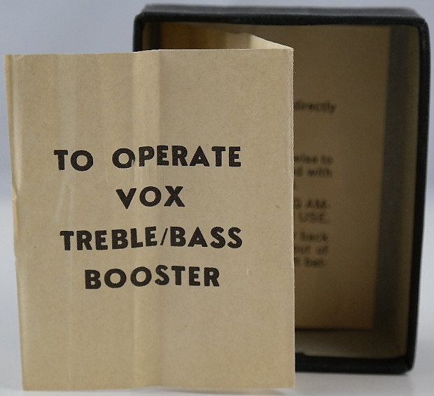 Vox Treble / Bass Booster V8401 1960's Black & Silver