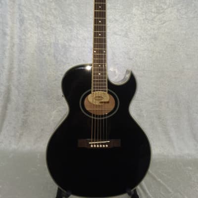 Washburn EA9 Acoustic/Electric Guitar – Ebony image 2