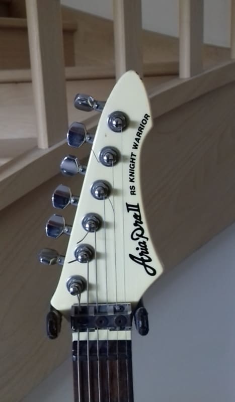 Aria pro II RS Knight Warrior 1985 White | Reverb