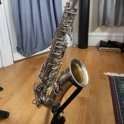 C.G. Conn “Chu Berry” Alto Saxophone 1927 - Silver image 2