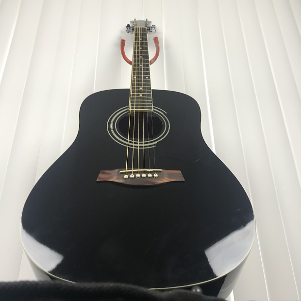 Ibanez IJV100S Black Acoustic Guitar with Road Runner Gig Bag