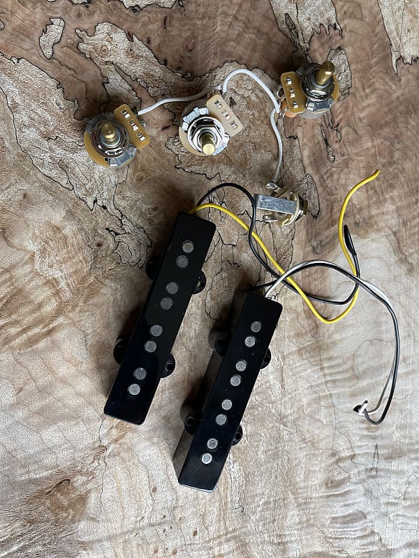 Fender Jazz bass vintage pickup set with wiring harness. Reverb