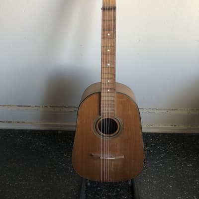 Unusual pineapple shaped Hawaiian guitar made by noted French luthier Antoine Di Mauro for sale