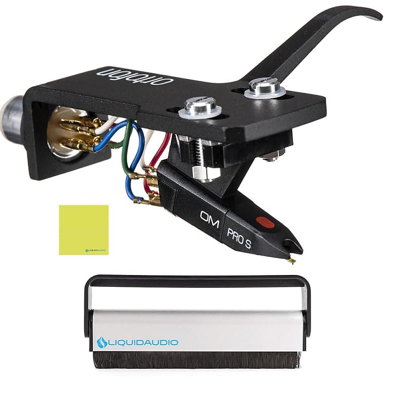 Ortofon OM PRO S Pre-Mounted on SH-4 Black Ortofon Headshell
