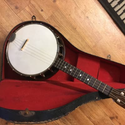 1920's Stromberg-Voisinet (Kay) Vintage banjo ukulele + Original Case image 4