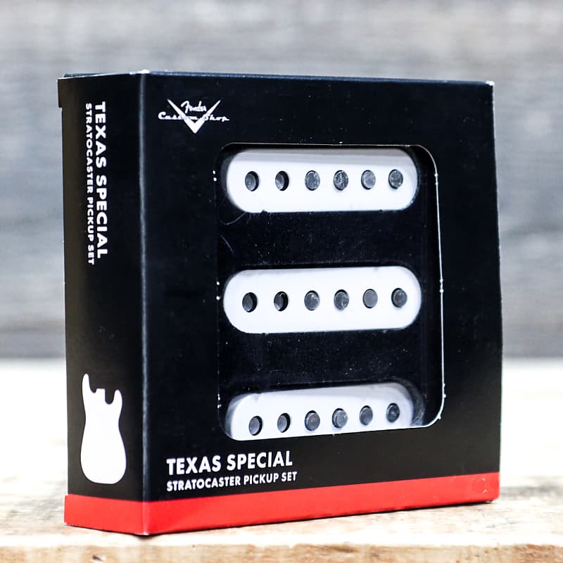 Fender Custom Shop Texas Special Stratocaster Pickup Set Alnico 5 White Covers image 1