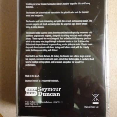 Seymour Duncan Invader Pickup Set 2019 Black image 2