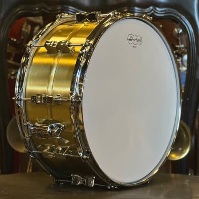 NEW Ludwig 6.5x14 Acro Brass Snare Drum image 4
