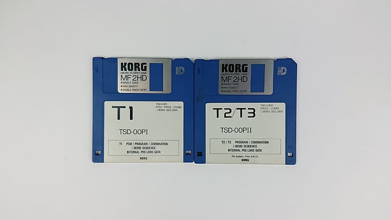 Korg T1, T2/T3 Floppy Disks 1984