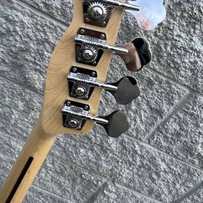 GAMMA Custom Bass Guitar T23-02, 4-String Delta Star Model, Lava Gold image 10