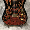 Fender James Burton Telecaster  2012 Black w Red Flames