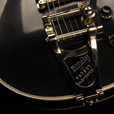 Gibson Custom Murphy Lab 1957 Les Paul Custom Reissue "Black Beauty" 3-Pickup Bigsby Light Aged (#995) image 4