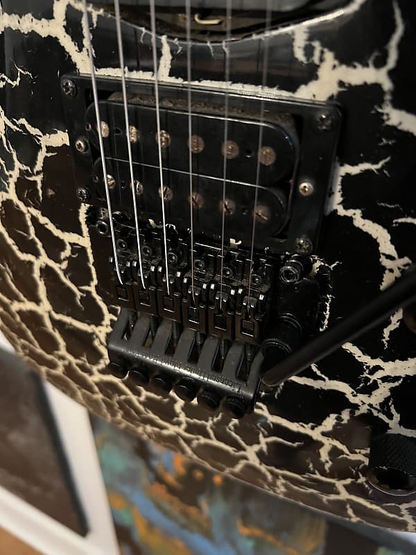 JUNE SALE* Kramer Striker FR 422 2001 - Black Crackle | Reverb