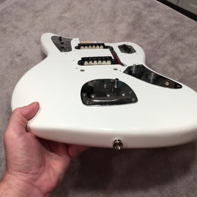 Loaded Fender Squier Jaguar Body Olympic White | Reverb