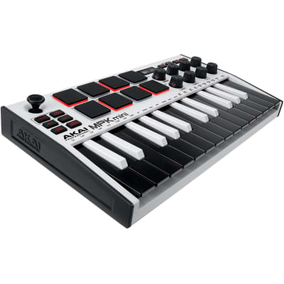 Akai MPK Mini MKII MK3 White 25-Key USB MIDI Keyboard Controller w/Headphones image 10