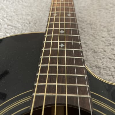 Fender Montara California Series Black MIK Rare Vintage Acoustic Electric Guitar image 8