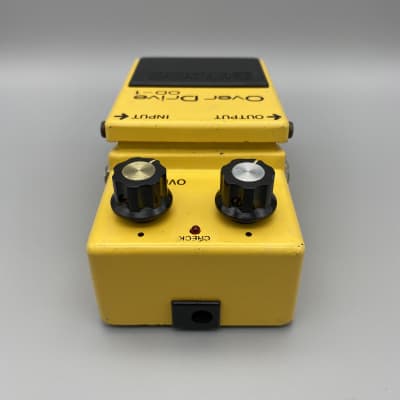 BOSS Over Drive OD-1 （NEC : μPC4741C） Boss OD-1 Over Drive Serial: 8400 NEC μPC4741C (Black Label, Long