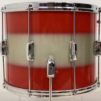 Slingerland 22/13/15/5x14" 60's Swingster/Stage Band Drum Set - Red/Silver Duco image 18
