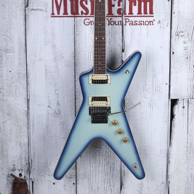 Dean ML 79 Electric Guitar Floyd Rose DMT Design HH Blue Burst Finish image 2